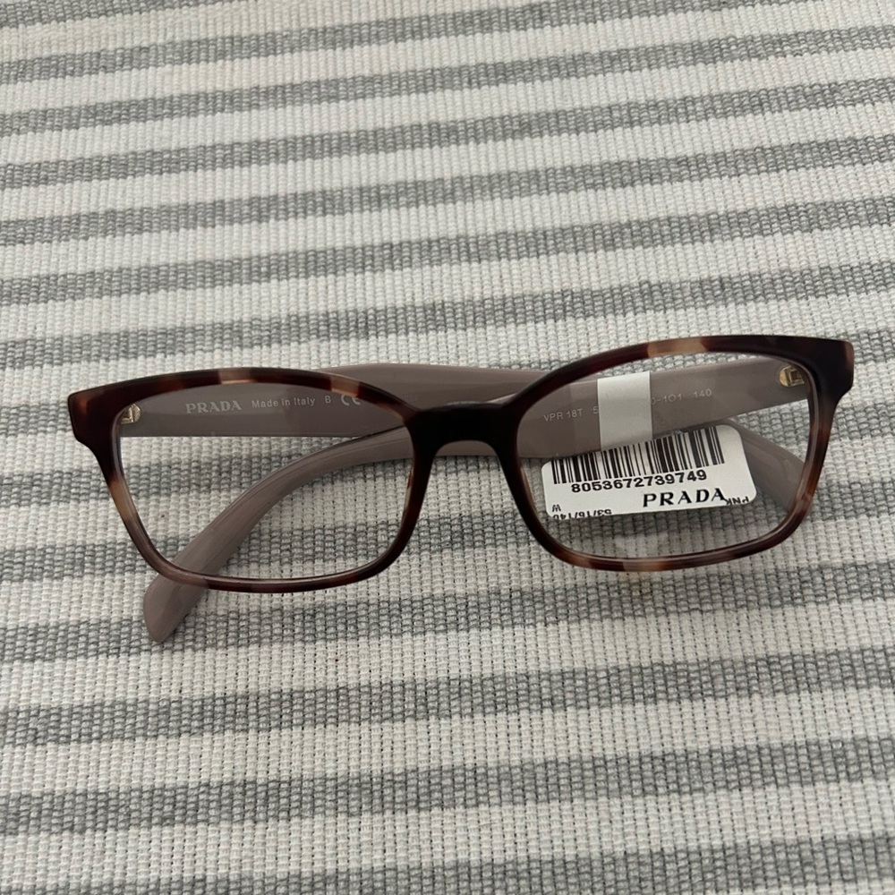 Prada Brown Tortoise Shell Eyeglasses